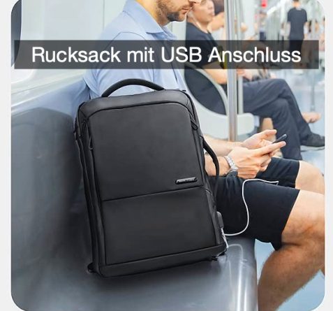 Rucksack mit USB Anschluss