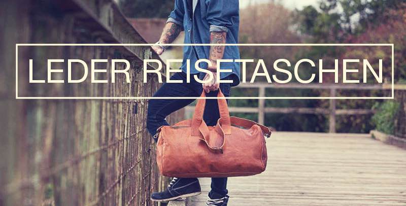 FEYNSINN Reisetasche Leder Ashton XL groß Sporttasche groß Herren Weekender echte Ledertasche Herrentasche 60 cm braun 