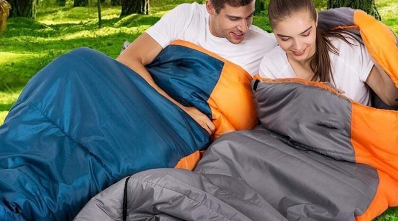 190 x 84 cm / 1kg Olivgrün Leichter Kompakter Schlafsack Ideal für Frühling und Sommer Semoo Deckenschlafsack
