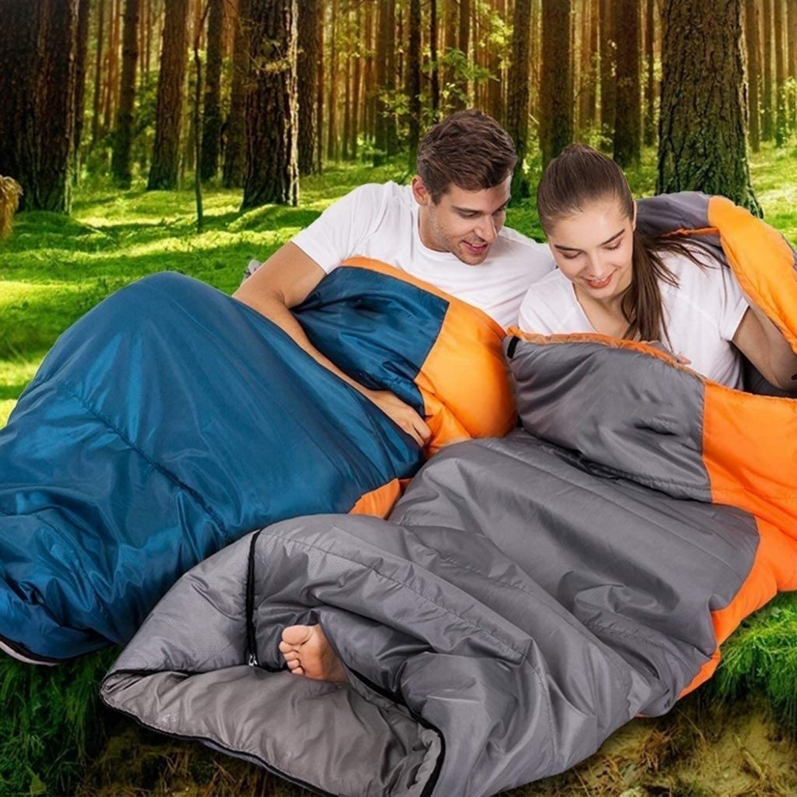 MINI Outdoor Camping Ultra-Light Gänsedaunen Mumie Typ Bequemer Schlafsack 